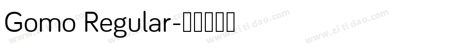 Gomo Regular字体转换